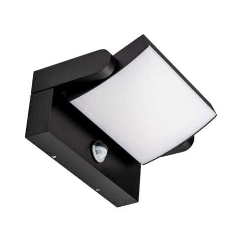 V-TAC Drehbare LED-Wandleuchten mit Sensor - IP65 - Schwarz - 17W - 2520 Lumen - 3000K