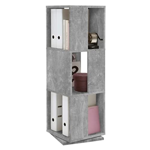 FMD Möbel, 291-001 Tower Wall Unit, holz, grau, maße 34.0 x 34.0 x 108.0 cm (BHT)
