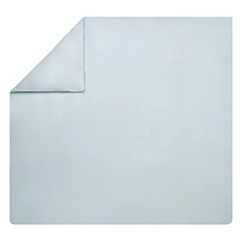 ESSIX Royal Line Bettbezug, Baumwollperkal, 200 x 200 cm, Eisblau
