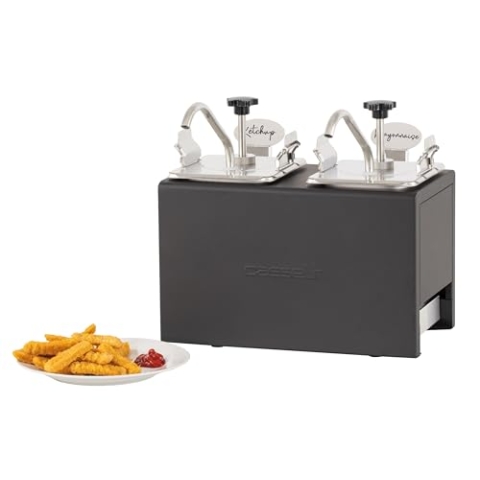 Casselin Double Cold Sauce Pump - Stainless Steel