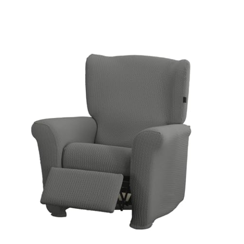 Estoralis | Sumatra | Superelastischer Relaxsesselbezug | Maximale Anpassungsfähigkeit | Farbe - C/ 10 Perlgrau | Bezug für Relaxsessel Größe von 70 bis 90 cm. | Anpassbar an alle Arten von Sesseln
