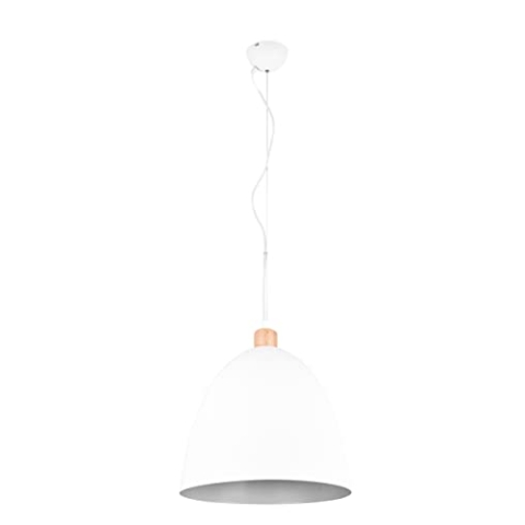 Reality Leuchten Pendelleuchte Jagger R30681931, Metall Weiß matt, exklusiv 1x E27