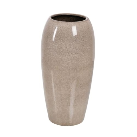 BigBuy Home Vase, Beige, Keramik, 31 x 31 x 60,5 cm