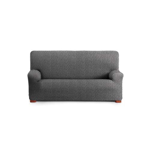Eysa 3D Sofaüberwürfe, Lycra, DUNKELGRAU, 4 SITZER