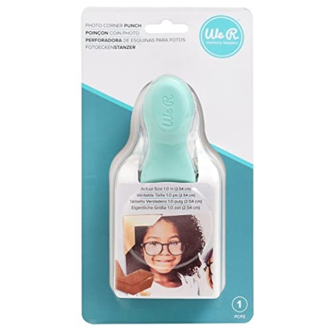 We R Memory Keepers 663156 Sequin Embossing Punch We R Pailletten, Papier, 2,5 cm große Fotoecken