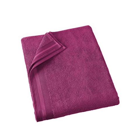 De Witte Lietaer Contessa Luxe Badetuch, Baumwolle, Magenta, 100 x 150 cm