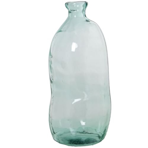 Alexandra House Living Vase aus recyceltem Glas, transparent, 31 x 30 x 70 cm