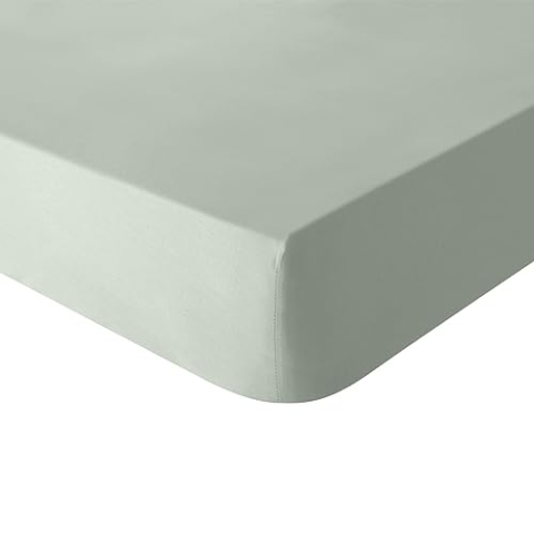 Essix Spannbettlaken Baumwolle Soft Cough, Aloe, 160 x 200 cm,