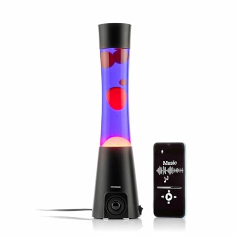 InnovaGoods Lavalampe mit Lautsprecher Maglamp, Dunkelviolett