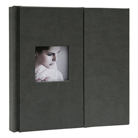 Deknudt a66ed724ph 20, 0 x 20, 0 Fotoalbum – Box Foto Leder oder Kunstleder grau 21,2 x 20,5 x 2,5 cm