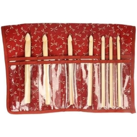 Seeknit - Seeknit Shirotake Red (20 cm) Doppelpointierte Nadel -Set kleiner Größe - 1 Stück