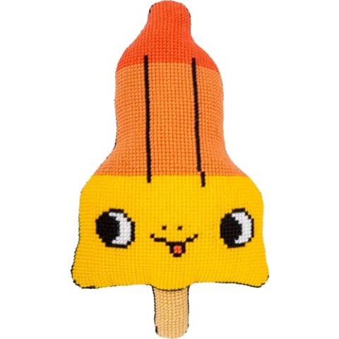 VERVACO Kreuzstich Stickpackungen Kissen Stickerei Set Anfänger Vorgedruckt mit Rücken Eva M DIY Set Kreativ Set Für Erwachsene Dekoratives Kissen ca. 32 x 60 cm Bastelset Handwerker Haus Dekoration