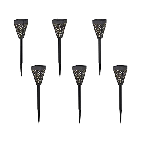 LUMI JARDIN Solarleuchten zum Einpflanzen, LED, weiß, 6 x Osiris, Höhe 39 cm, 6 Stück