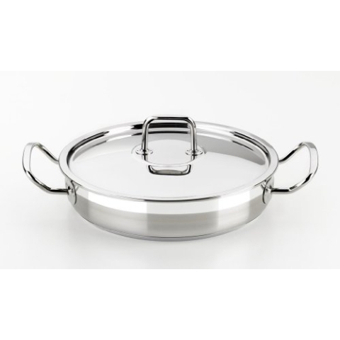 BRA Profesional | Drehspieß mit Deckel, 30 cm, Edelstahl 18/10