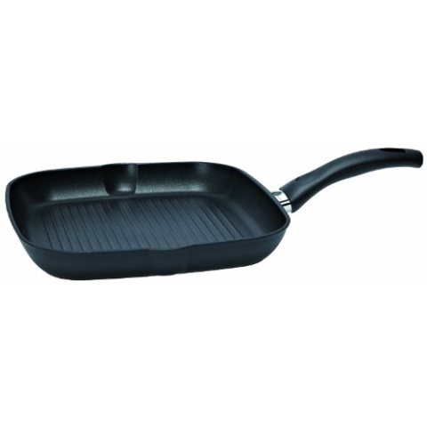 Ballarini Rialto Grillpfanne 28 x 28 cm 939F40.28 aus Aluminium antihaftbeschichtet Temperaturkontrolle Made in Italy