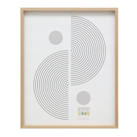 Deknudt Frames Bilderrahmen – Holz-Finish in heller Holzoptik – schlicht – FSC Mix – für Format 40 x 50 cm – zum Aufhängen