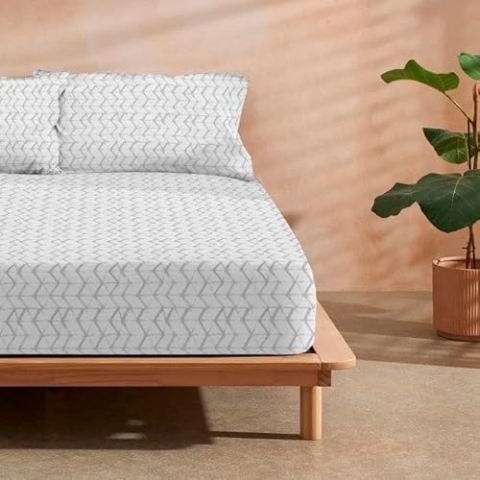 Belum | Atlanta Spannbettlaken 100% Baumwolle für Betten mit 135/140 cm, Spannbetttuch 175 Fäden