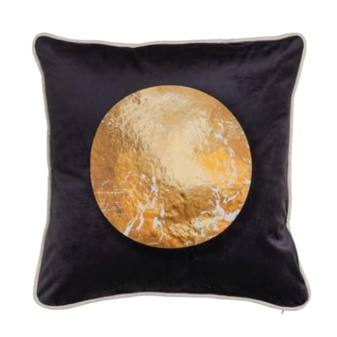 BigBuy Home Kissen Schwarz Gold Polyester 45 x 45 cm