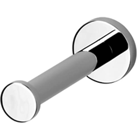 Geesa Nemox Reserverollenhalter, Toilettenpapierhalter aus Edelstahl, Farbe: Chrom, 48 x 48 x 130 mm