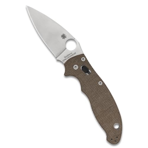 Spyderco - Manix 2 Brn Canvas Micarta