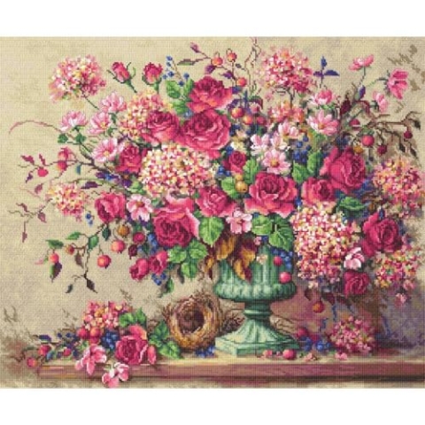 Letistitch Leti980 Kreuzstich Set, Mehrfarbig, 44x36.5cm