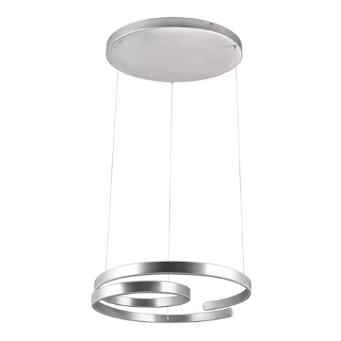 Trio Leuchten LED Pendelleuchte Marnie 344110105, Aluminium gebürstet, inkl. 68 Watt LED, Switch Dimmer