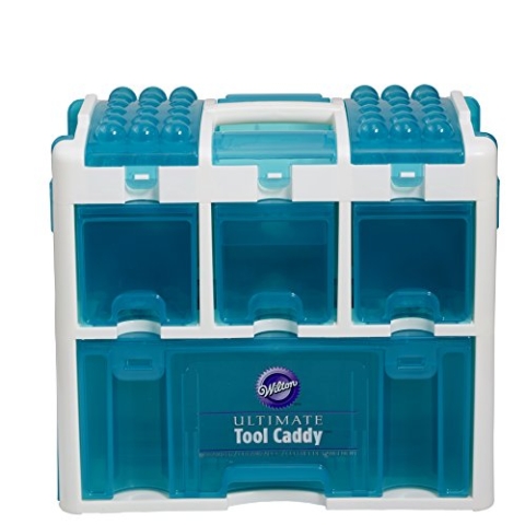 Wilton Ultimative Aufbewahrungsbox für Tortendekorationswerkzeuge, Turquoise