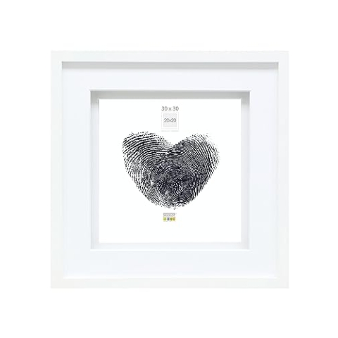 Deknudt Frames Bilderrahmen Farbe: Weiß, Größe (Bild): 20 cm H x 20 cm B