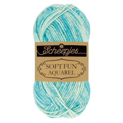 Scheepjes - Scheepjes 801 Wolkenlandschaft Softfun Wasserfall Garn - 1x50g