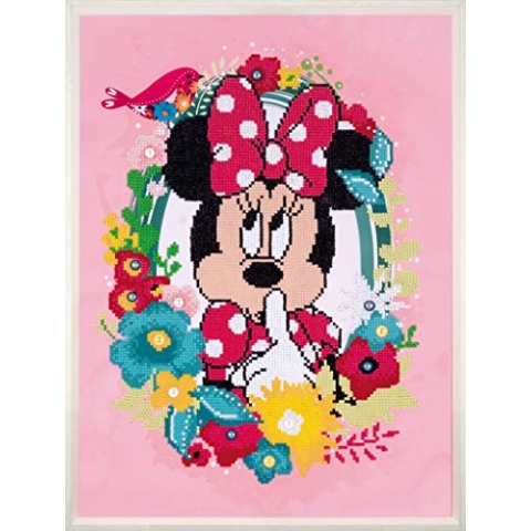 Vervaco 5413480782611 Disney Minnie denkt Diamanten Malerei, Acrylic, mehrfarbig, ca. 37 x 50 cm