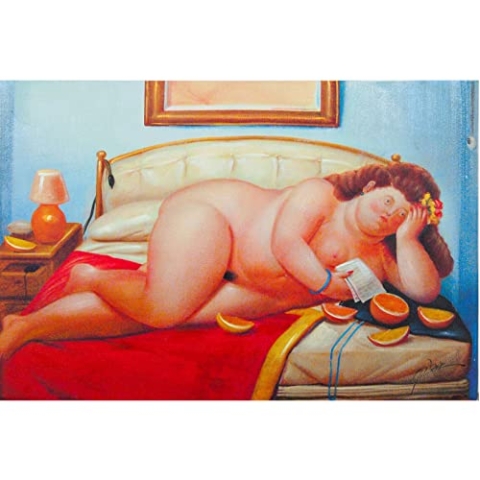 Biscottini Modernes Bild Wohnzimmer 91x2x61 cm | Bild auf Leinwand | Schlafzimmer Gemälde | Vintage-Gemälde | Küchenbilder
