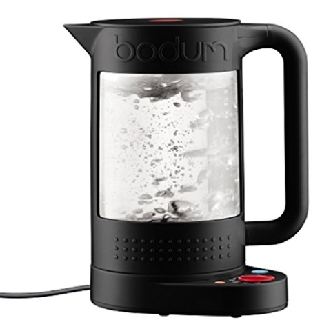 Bodum 11659-01EURO Bistro Elektrischer kocher, doppelwandig mit Temperaturregelung Kunststoff 19.5 x 23 x 26.5 cm, schwarz