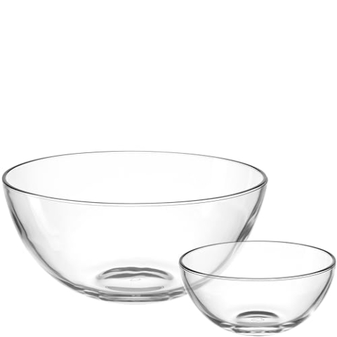 LEONARDO HOME CUCINA Schalenset • 5 tlg. Set • Vielseitig zum Servieren, Anrichten und Aufbewahren • Funktional im Alltag • Für Küche, Esstisch, Buffet • Zeitloses Design • klar • 066349
