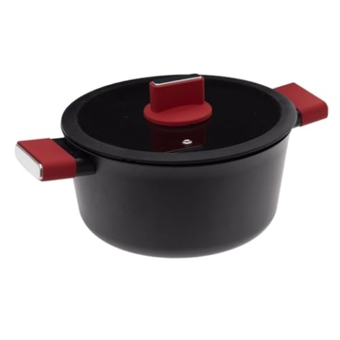 5five - kochtopf aus geschmiedetem aluminium "silitop" 24cm