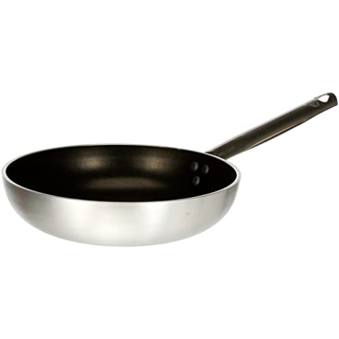Pentole Agnelli ALSA2111BS24 Hochversenkte Bratpfanne, Aluminium, Silber, 24 cm
