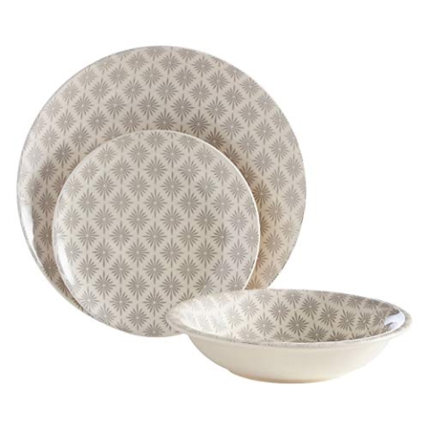 Premier Housewares 0723030 Maya Grau/Weiß 12 tlg, Dolomit