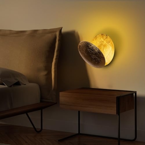 Elegant Gold Wall Lamp, Metal Body, 25x25x16 cm | SMD LED 5W 3000K | Stylish Lighting for Modern Home Decor, IP20 Rated, Durable Design