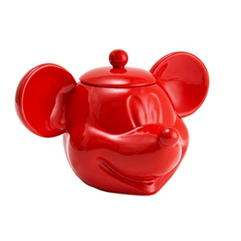 Joy Toy 62130 - Disney Mickey Mouse 3D Keramik Keksdose rot 25x17x20 cm in geschlossener Geschenkpackung