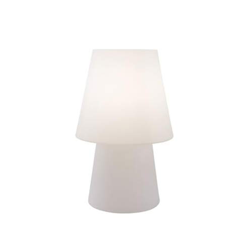8 seasons design | warmweiße LED Beleuchtung | Designobjekt Shining No.1 (H 60 cm, UV-beständig, Designbeleuchtung Indoor & Outdoor) | weiß