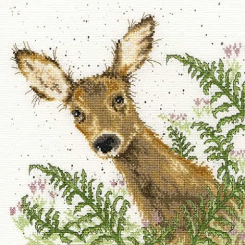 Bothy Threads Kreuzstich-Set Hirsche, 26x26cm, XHD32, Zählmuster