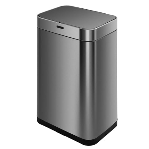 KITCHEN MOVE Upper Automatischer Küchenmülleimer, 60 l, freistehend, Edelstahl, Metall, grau, 42×30×77cm