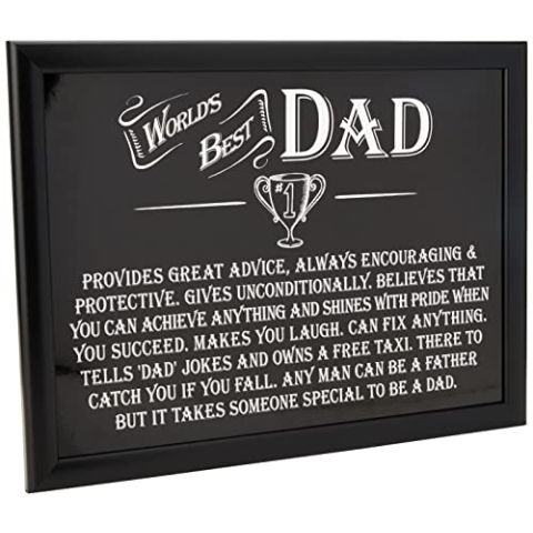 Arora The Ultimate Gift for Man 8819 Knietablett mit Aufschrift Best Dad, Holz Polystyrol, Mehrfarbig, Einheitsgröße