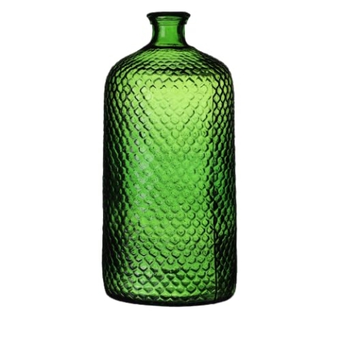 NATURAL LIVING VASE Serena 7L SMARAGD AUS RECYCELTEM Glas D18,5CM X H42CM