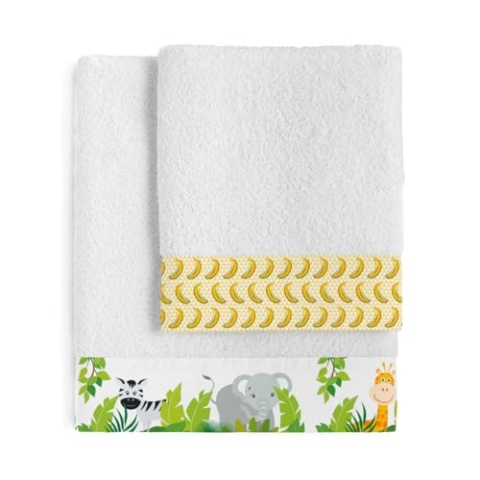 HappyFriday Mr Fox Wild Handtuch-Set, Mehrfarbig, 2-teilig