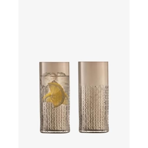 LSA G1641-14-149 Weide Highball, Glas, Braun/Mokka