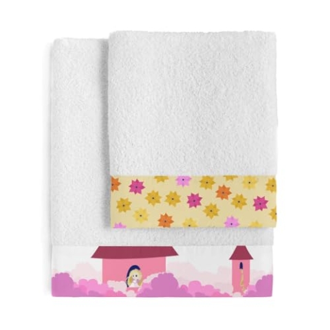 HappyFriday Mr Fox Long Braid Handtuch-Set, Mehrfarbig, 2-teilig