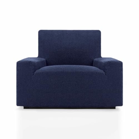 SOFASKINS® super elastischer überzug, Sofabezug 1 sitzer, atmungsaktiv, bequem und langlebig, Sofa überzug, Einfach anzubringen, Maße (70-110Cm), Farbe Marine
