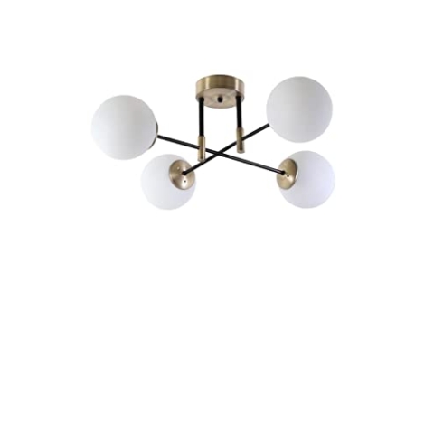 Opviq Scandinavian Chandelier, 65 cm Diameter, 35 cm Height | 100% Metal, E27 Socket, Max 40W | Elegant White Design with Oven Dried Paint & Tumbled Coating