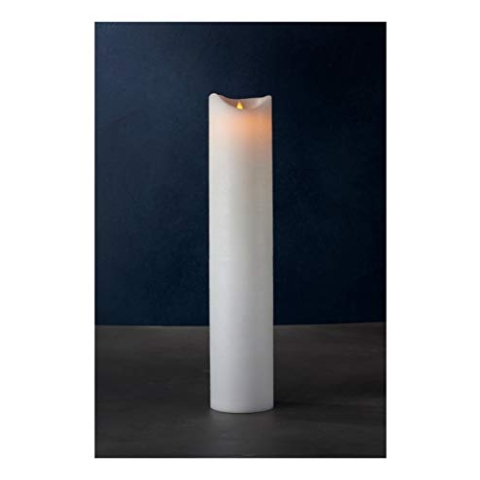 Sirius 80035 LED Kerze Sara Exklusiv series Batterie Timer, 10 x 50 cm, weiß