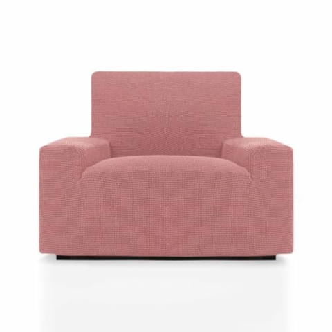 SOFASKINS® super elastischer überzug, Sofabezug 1 sitzer, atmungsaktiv, bequem und langlebig, Sofa überzug, Einfach anzubringen, Maße (70-110Cm), Farbe Pastellrosa